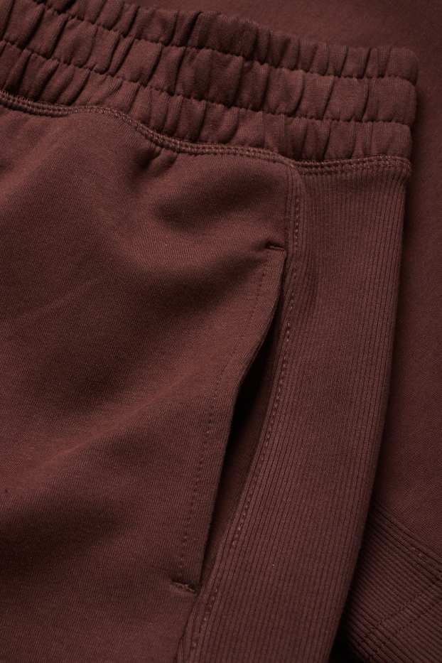 Femei - Pantaloni de trening - maro închis
