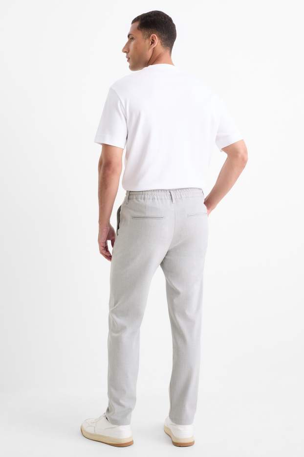 Bărbați - Chino - tapered fit - gri deschis