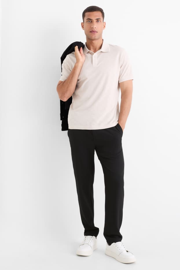Men - Chinos - tapered fit - black