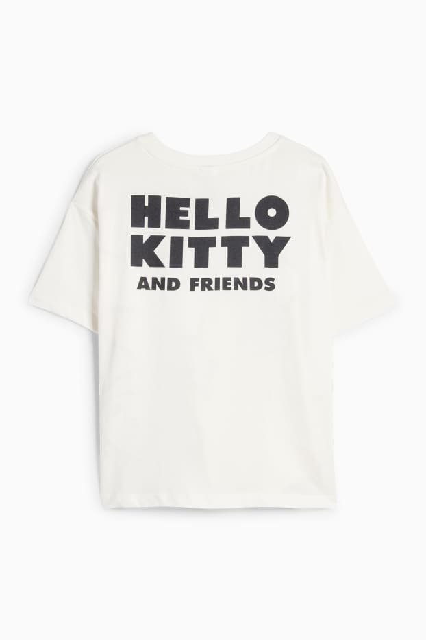 Copii - Fete - Hello Kitty and Friends - tricou cu mânecă scurtă - alb