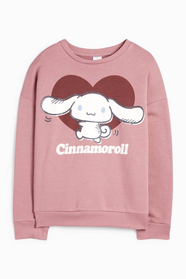 Copii - Fete - Cinnamoroll - bluză de molton - roz închis