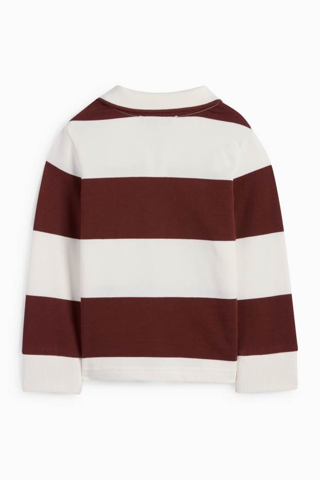 Copii - Băieți - Tricou polo - cu dungi - alb-crem