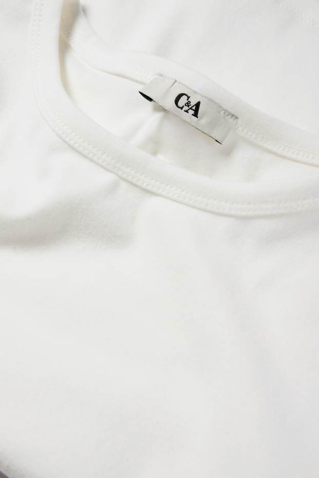 Femei - Tricou - slim fit - alb