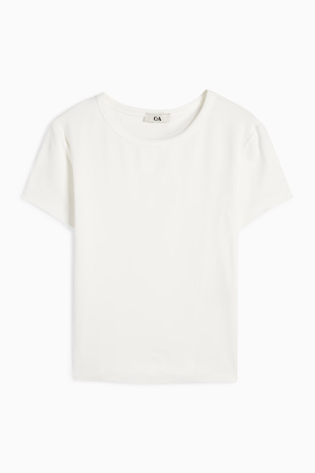 Femei - Tricou - slim fit - alb