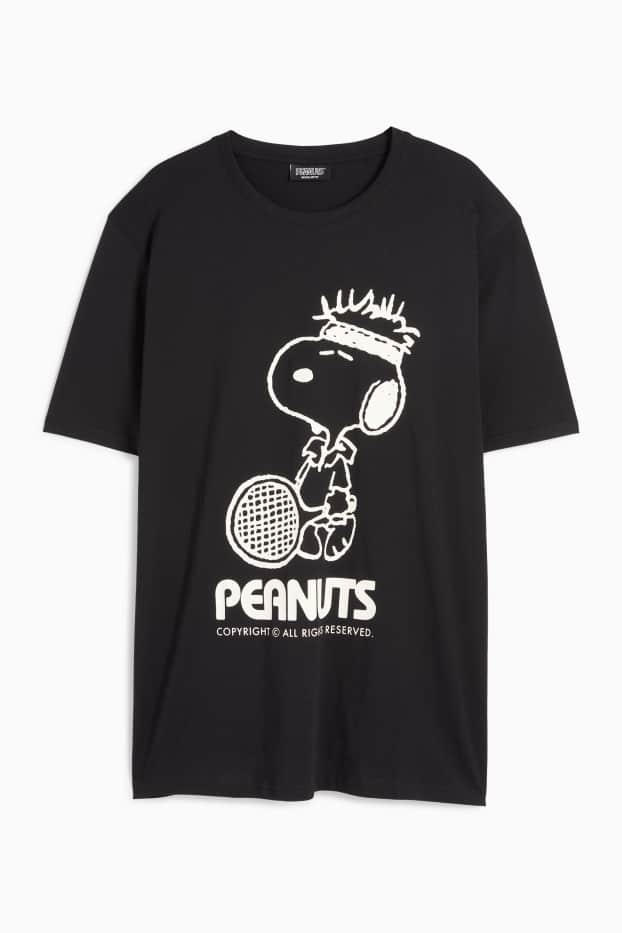 Bărbați - Tricou - regular fit - Peanuts - negru