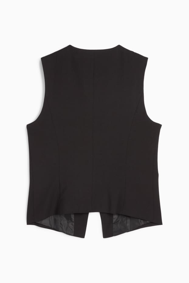 Femei - Vestă - tailored fit - negru