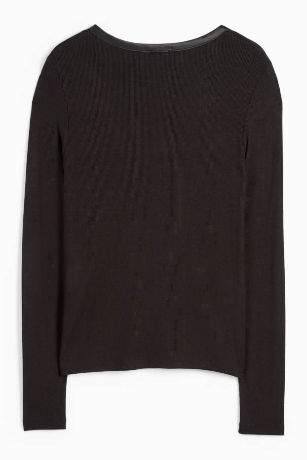 Dámské - Pletený kardigan - černá