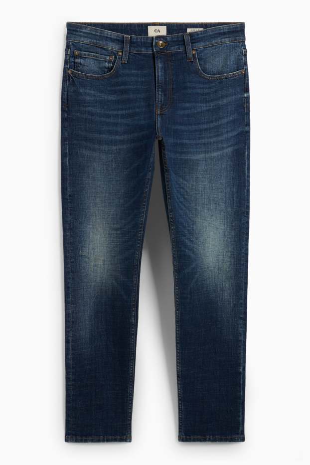 Bărbați - Slim Tapered Jeans - LYCRA® - denim-albastru închis