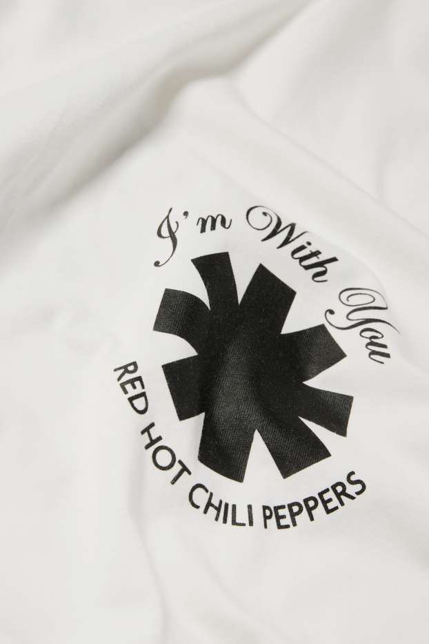 Bărbați - Tricou - relaxed fit - Red Hot Chili Peppers - alb