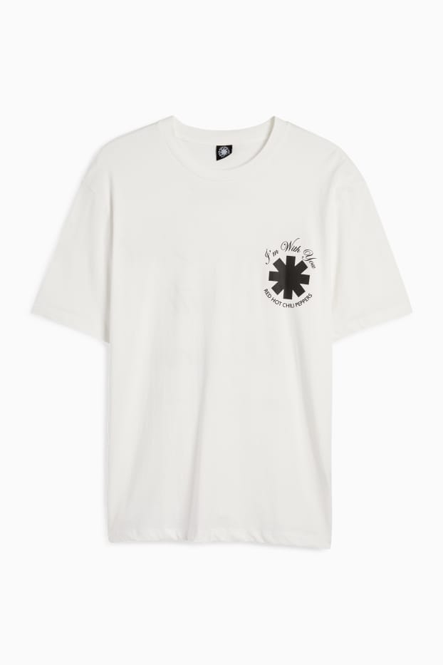 Bărbați - Tricou - relaxed fit - Red Hot Chili Peppers - alb
