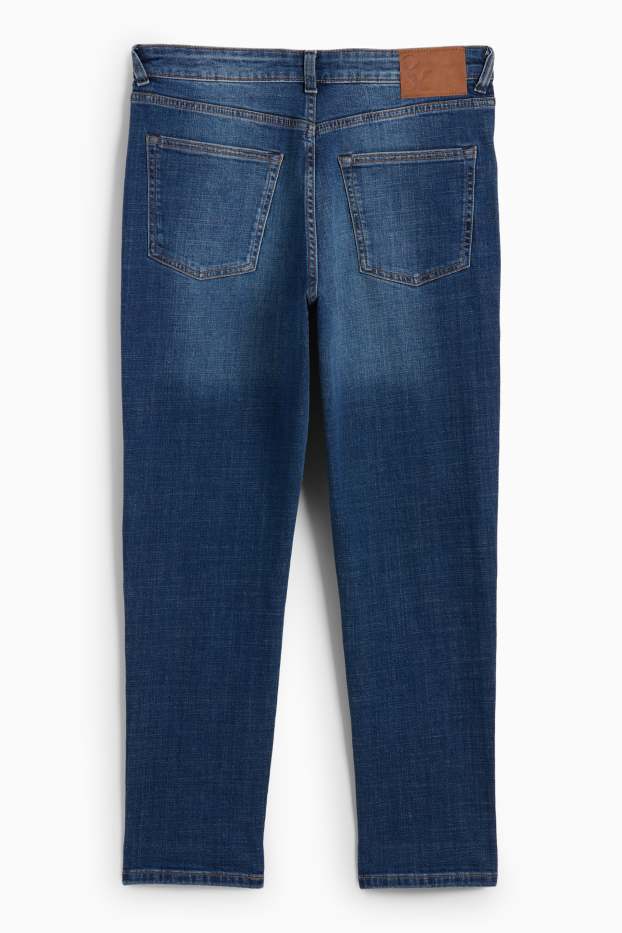 Femei - Boyfriend jeans - talie medie - denim-albastru