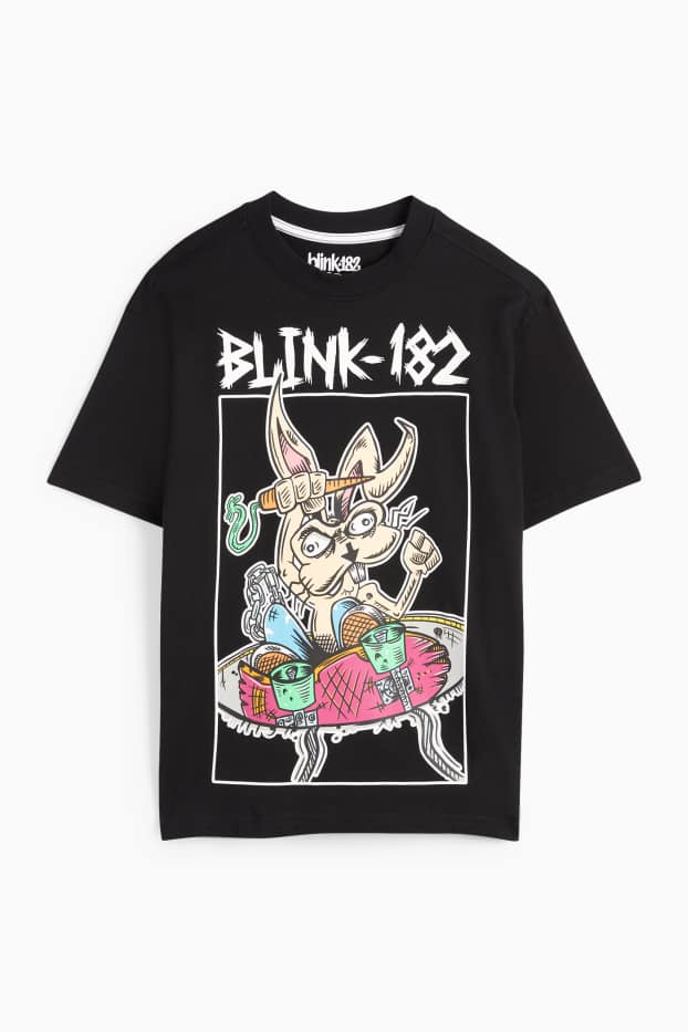 Copii - Băieți - Blink 182 - tricou cu mânecă scurtă - negru