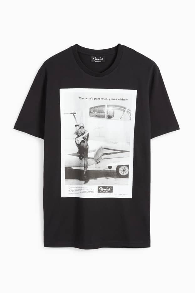Bărbați - Tricou - regular fit - Fender - negru
