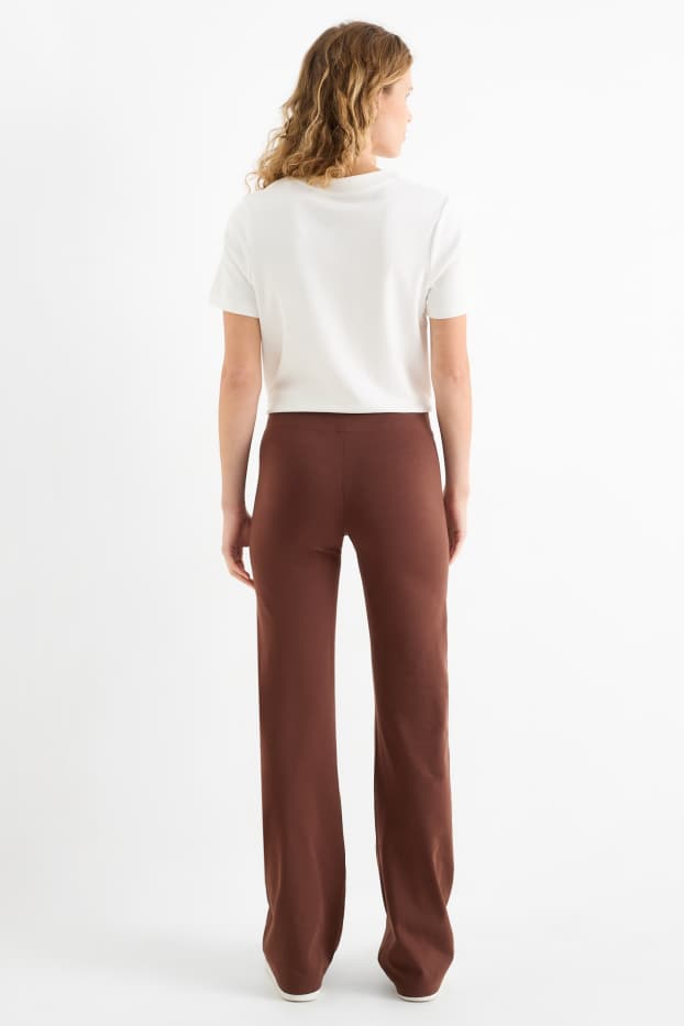 Dámské - Legíny - tmavohnědá