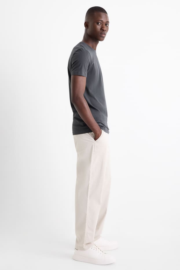 Bărbați - Chino - tapered fit - bej deschis