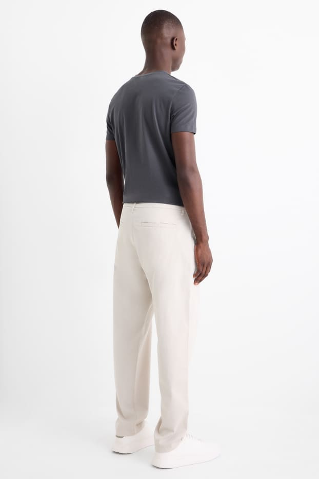 Bărbați - Chino - tapered fit - bej deschis