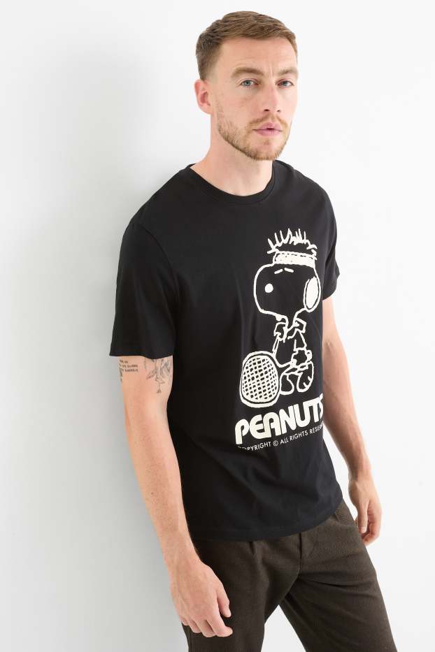 Bărbați - Tricou - regular fit - Peanuts - negru