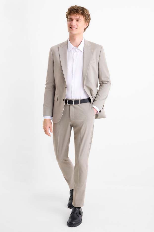Bărbați - Pantaloni modulari - slim fit - Flex - gri