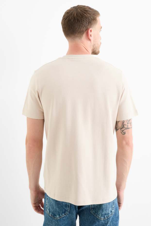 Bărbați - Tricou - regular fit - bej deschis