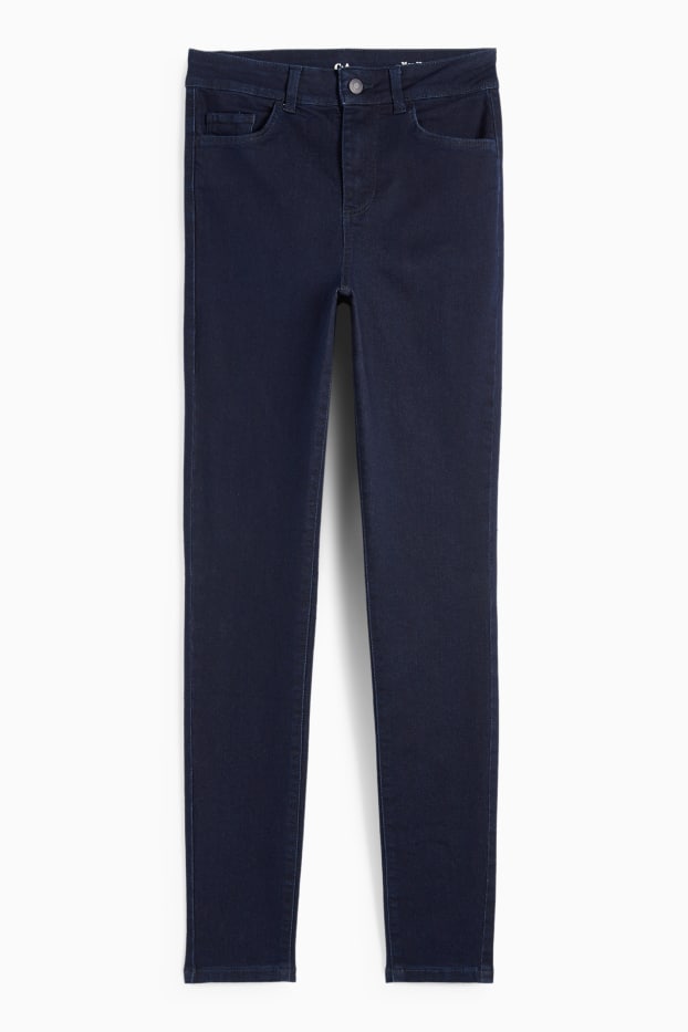 Femei - Jegging jeans - talie înaltă - denim-albastru închis