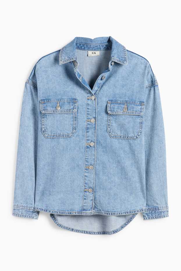 Copii - Fete - Bluză din denim - denim-albastru deschis