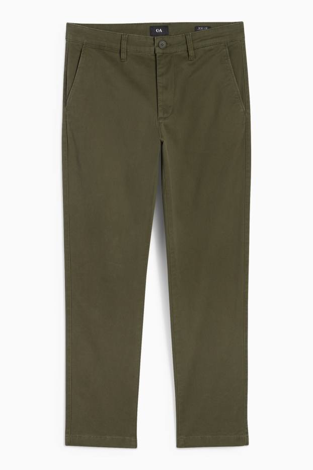 Bărbați - Chino - regular fit - verde închis