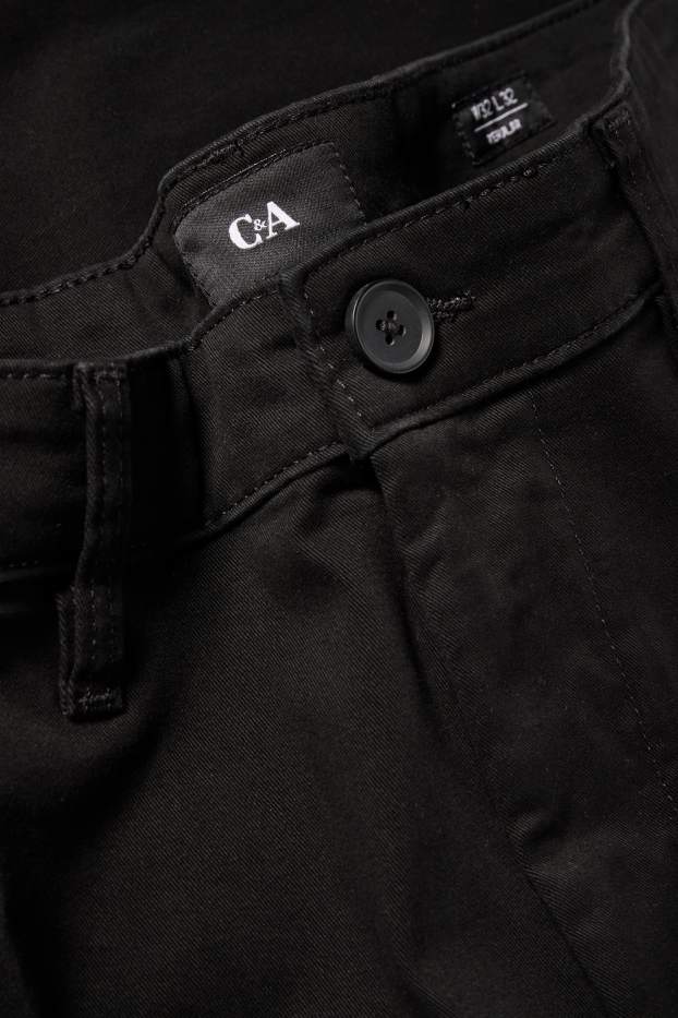 Bărbați - Chino - regular fit - negru