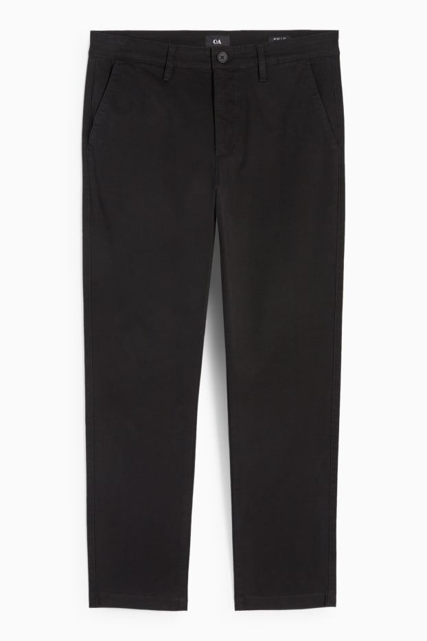 Bărbați - Chino - regular fit - negru