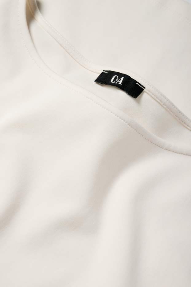 Women - Long sleeve top - cremewhite