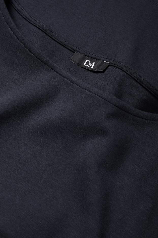 Dames - Longsleeve - donkerblauw