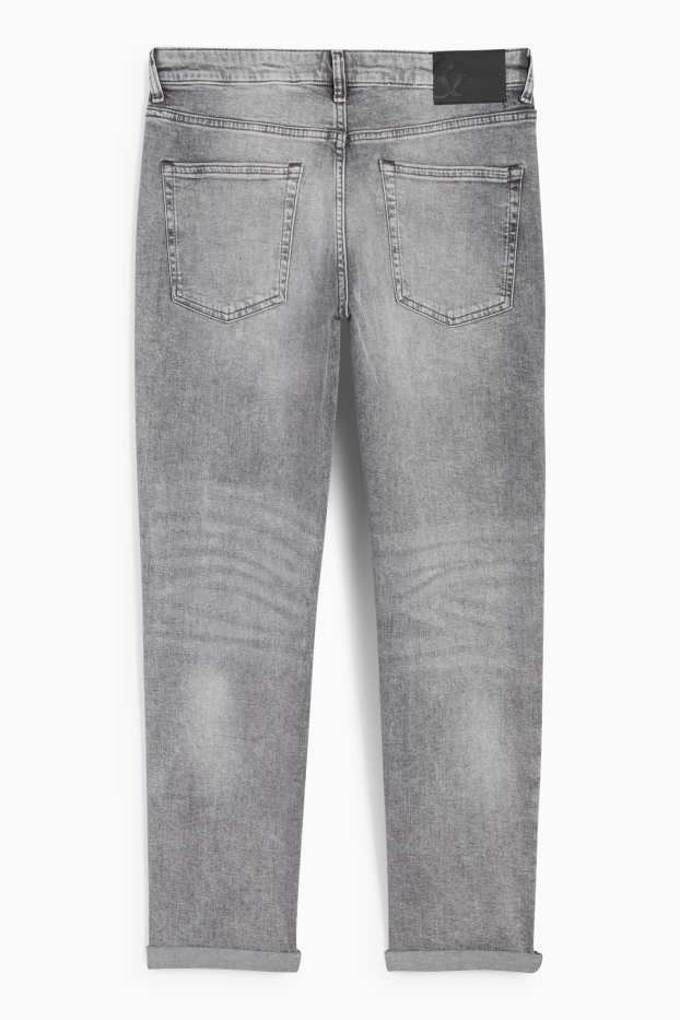 Dámské - Boyfriend jeans - mid waist - džíny - světle šedé