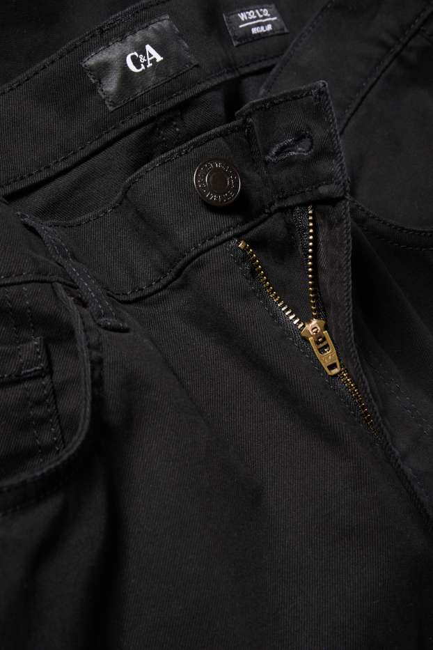 Bărbați - Pantaloni - regular fit - negru