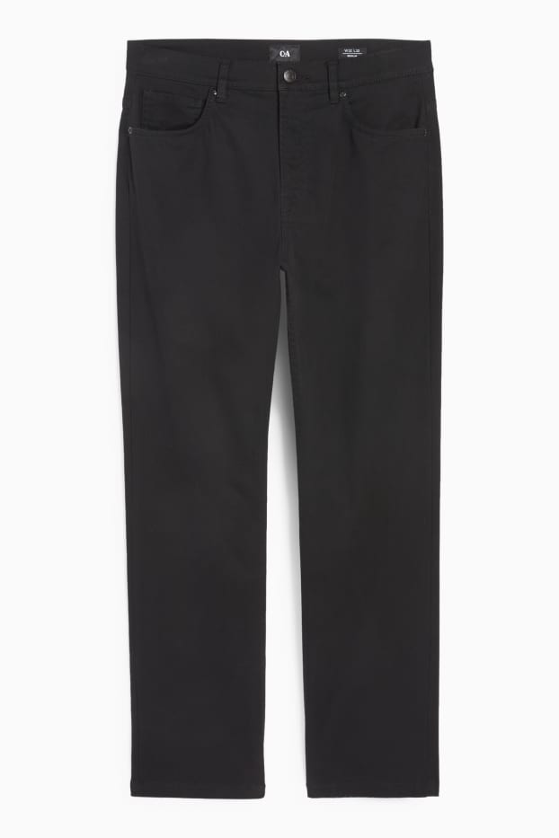Bărbați - Pantaloni - regular fit - negru