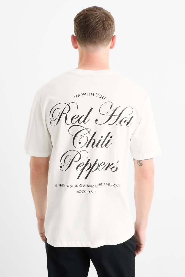 Bărbați - Tricou - relaxed fit - Red Hot Chili Peppers - alb
