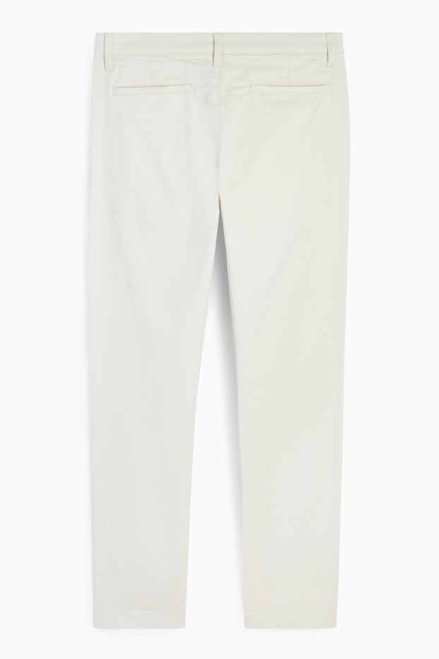 Bărbați - Chino - slim fit - alb-crem