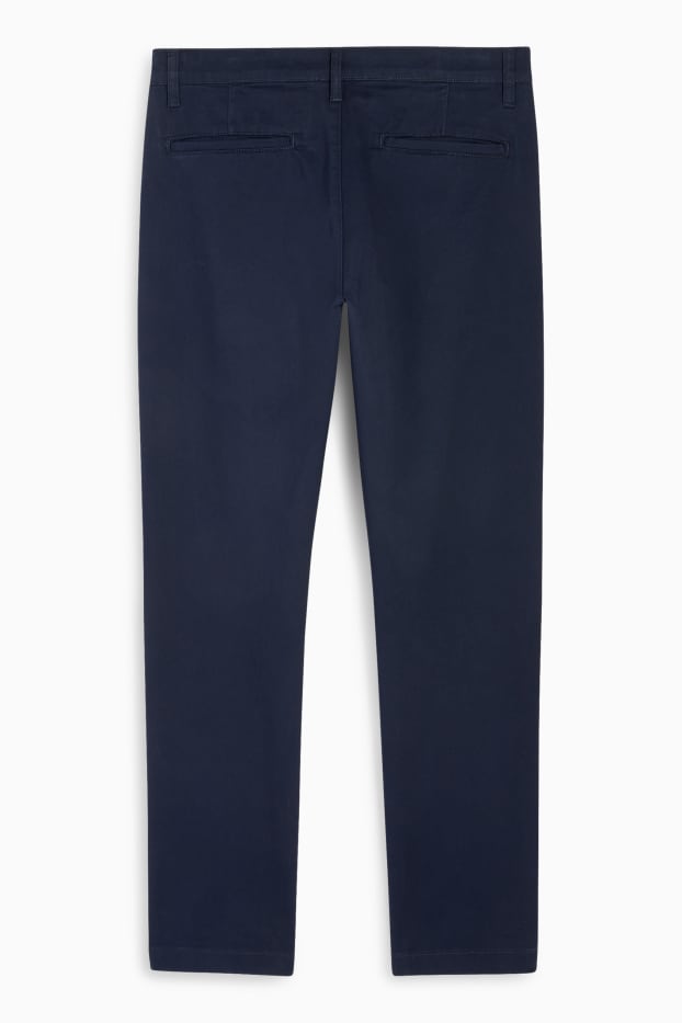 Bărbați - Chino - slim fit - albastru închis