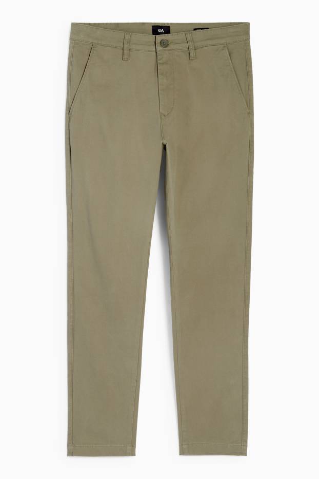 Bărbați - Chino - slim fit - kaki