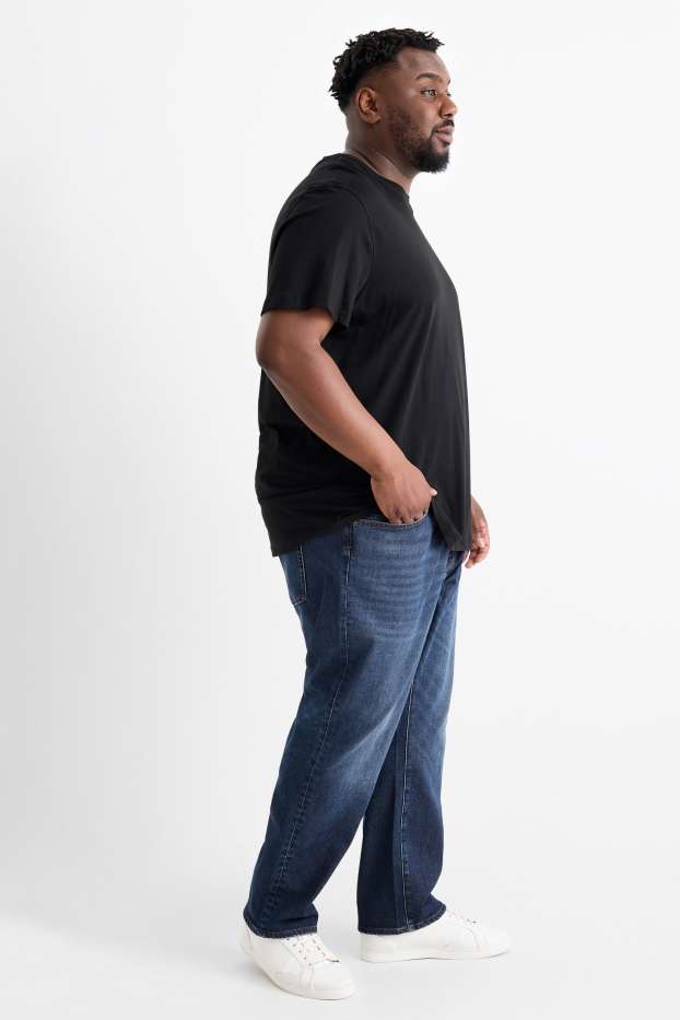 Bărbați - Regular jeans - jeans termoizolanți - LYCRA® - denim-albastru