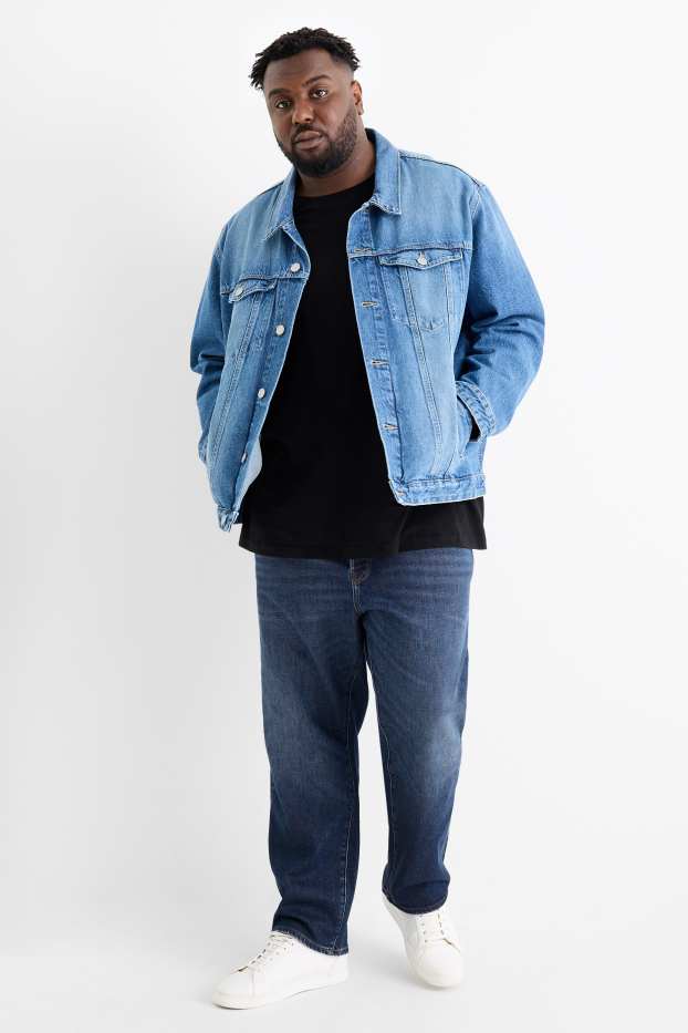 Bărbați - Regular jeans - jeans termoizolanți - LYCRA® - denim-albastru