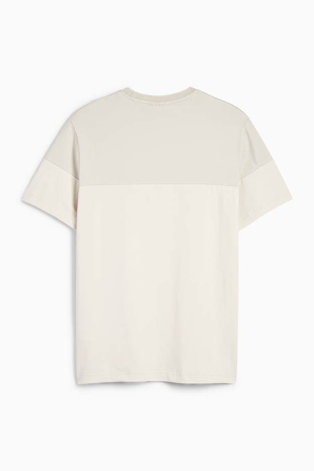 Uomo - T-shirt - regular fit - beige