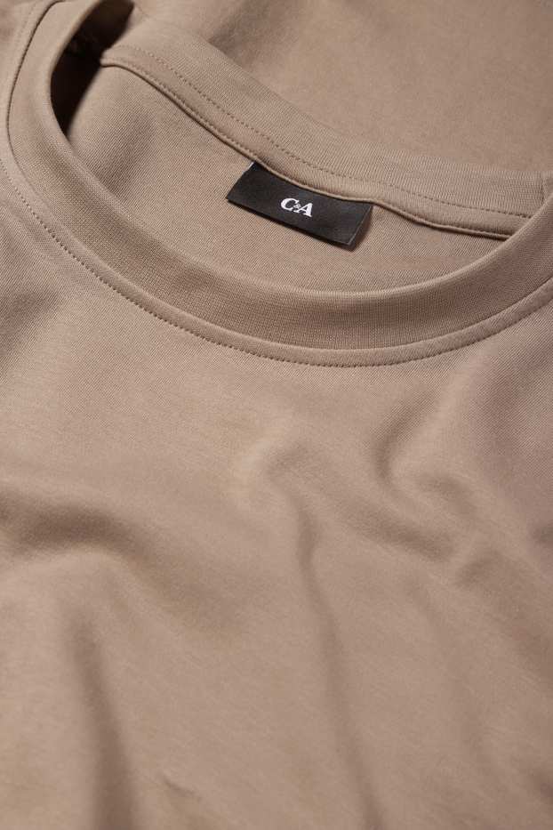 Bărbați - Tricou - relaxed fit - taupe