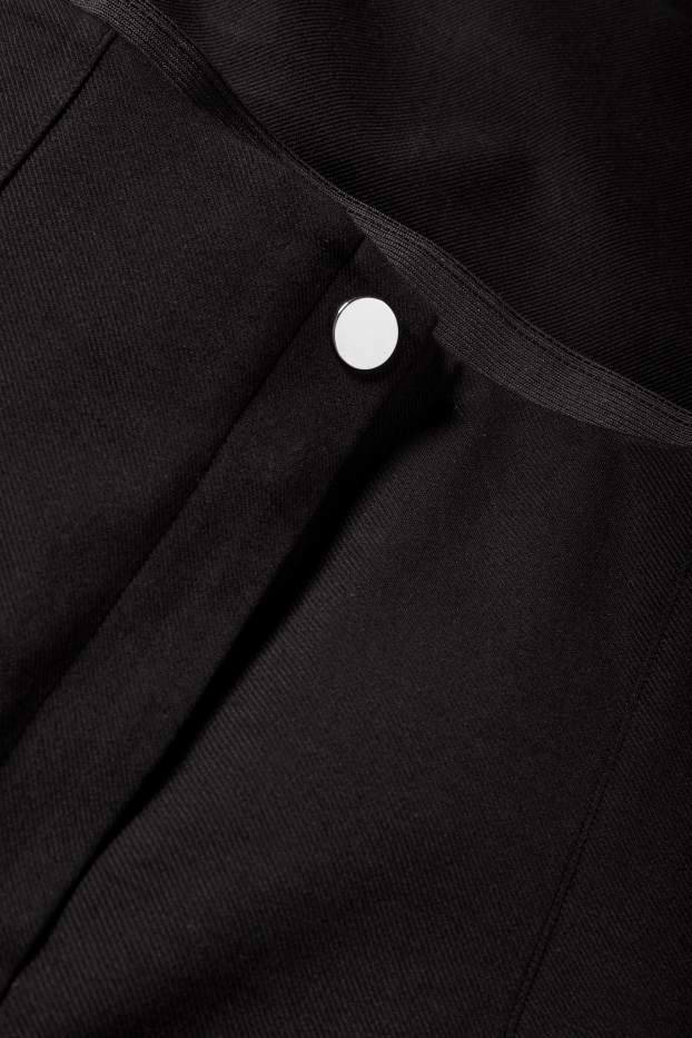 Femei - Pantaloni de stofă - talie înaltă - slim fit - negru