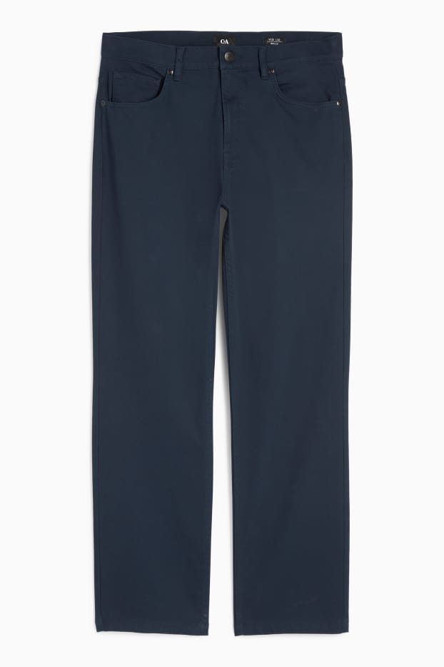 Bărbați - Pantaloni - regular fit - albastru închis