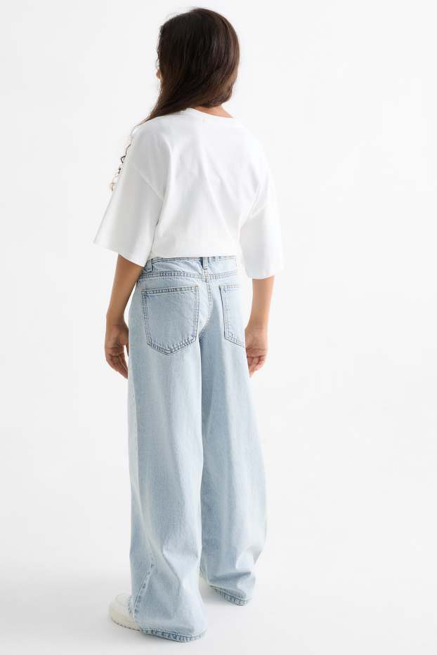 Copii - Fete - Baggy jeans - denim-albastru deschis