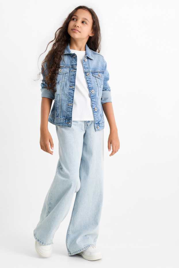 Copii - Fete - Baggy jeans - denim-albastru deschis