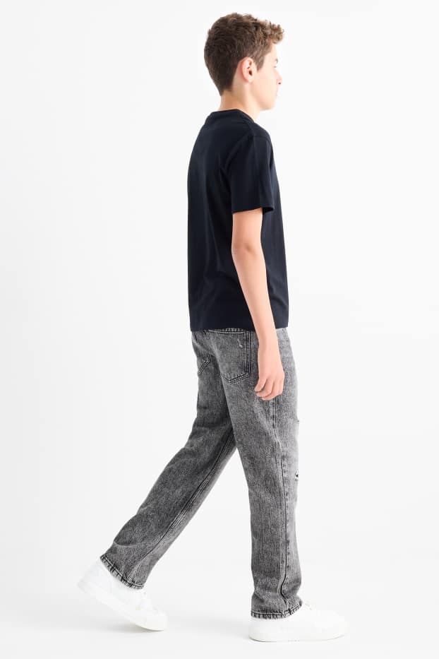 Copii - Băieți - Relaxed jeans - denim-gri