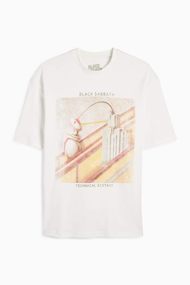 Bărbați - Tricou - relaxed fit - Black Sabbath - alb