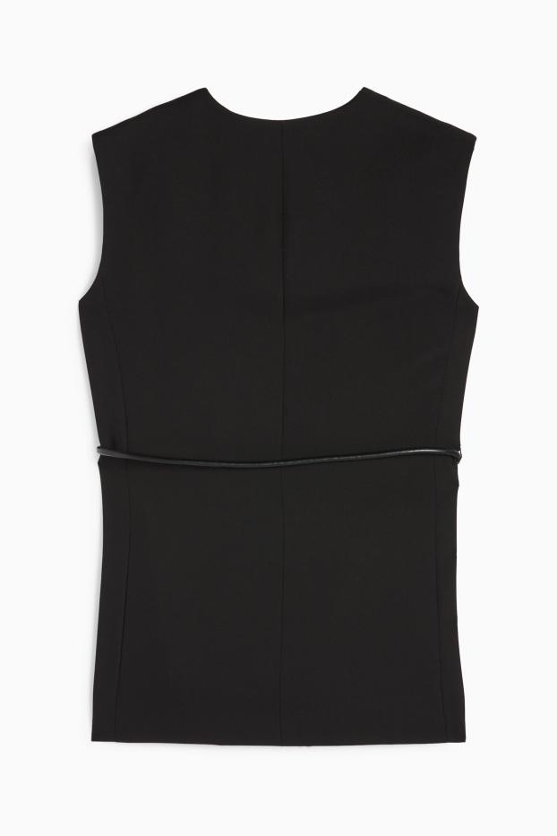 Femei - Vestă office - relaxed fit - negru