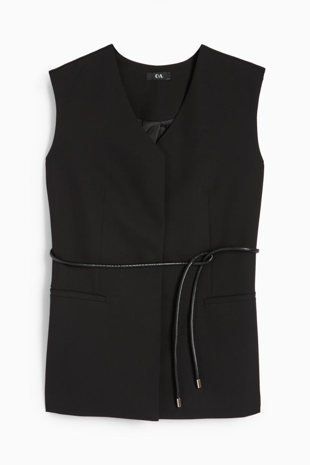 Femei - Vestă office - relaxed fit - negru