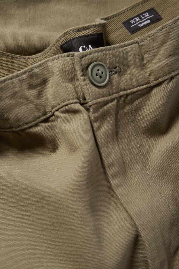 Bărbați - Pantaloni cargo - kaki